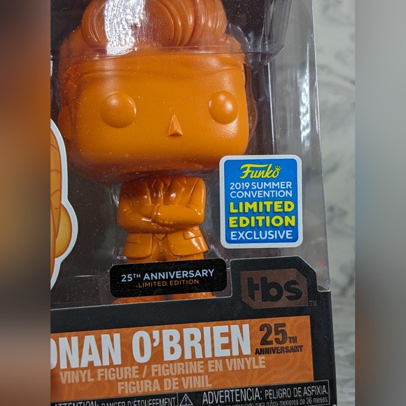 Funko Pop Conan O'Brien 25, Orange Conan, 2019 Summer Convention Exclusive MIB - Picture 8 of 8